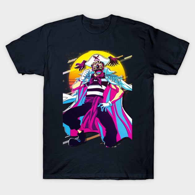 ONE PIECE - Buggy T-Shirt by 80sRetro